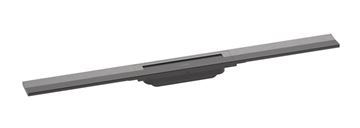 HANSGROHE 800 RAINDRAIN FLEX vrchní sada sprchového žlabu, zkracovatelný, pro instalaci volně na plochu, kartáčovaný černý chrom