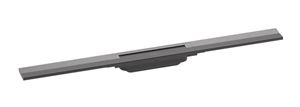 HANSGROHE 800 RAINDRAIN FLEX vrchní sada sprchového žlabu, zkracovatelný, pro instalaci volně na plochu, kartáčovaný černý chrom
