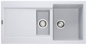 FRANKE MARIS MRG 651 fragranitový dřez 970x500 mm, otočný, vanička, odkapávač, bílá led