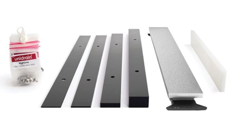 UNIDRAIN HIGHLINE 1920 plný rošt 633 mm PANEL, kartáčovaná nerez ocel 1920.0700 Obrázek - fotka