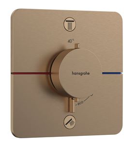 HANSGROHE SHOWER SELECT COMFORT Q podomítková termostatická baterie, pro 2 spotřebiče, kartáčovaný bronz