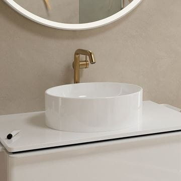 HANSGROHE TECTURIS S umyvadlová stojánková baterie 240 Fine, s odtokovou soupravou, CoolStart, EcoSmart+, kartáčovaný bronz 73370140 Obrázek - fotka