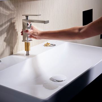 HANSGROHE TECTURIS E umyvadlová stojánková baterie, EcoSmart+, chrom 73011000 Obrázek - fotka