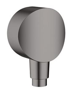 HANSGROHE FIXFIT S přípojka hadice 61mm se zpětným ventilem 1/2"x1/2", kartáčovaný černý chrom