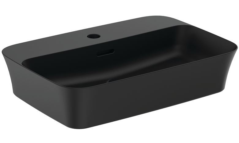 IDEAL STANDARD IPALYSS umyvadlo na desku 55 cm, s přepadem, black matt E2077V3 Obrázek - Hlavní obrázek