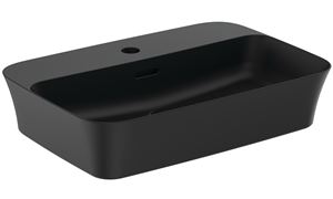 IDEAL STANDARD IPALYSS umyvadlo na desku 55 cm, s přepadem, black matt
