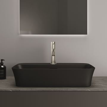 IDEAL STANDARD IPALYSS umyvadlo na desku 55 cm, s přepadem, black matt E2077V3 Obrázek - fotka
