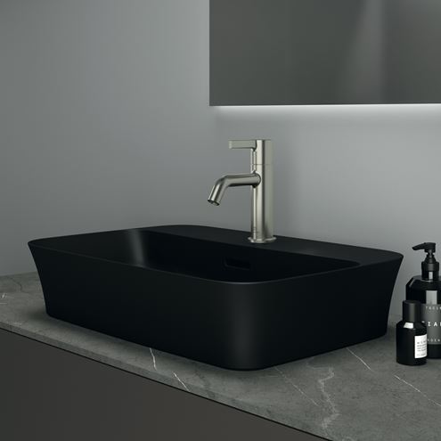 IDEAL STANDARD IPALYSS umyvadlo na desku 55 cm, s přepadem, black matt E2077V3 Obrázek - fotka