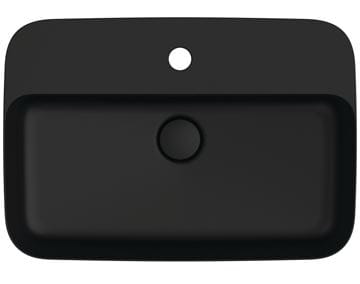IDEAL STANDARD IPALYSS umyvadlo na desku 55 cm, s přepadem, black matt E2077V3 Obrázek - fotka