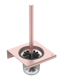 IDEAL STANDARD ALU+ WC štětka, nástěnná, sklo, rosé