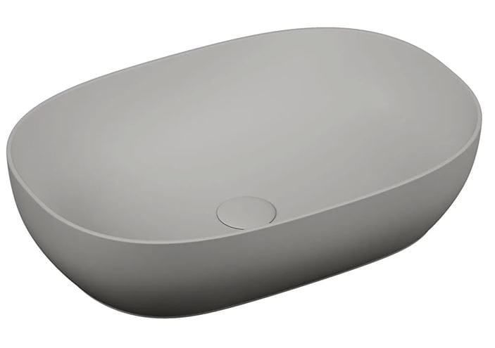 VITRA OUTLINE umyvadlová mísa 58 cm, bez přepadu, VitrAhygiene, matná šedá 5995B476-0016 Obrázek - Hlavní obrázek
