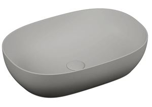 VITRA OUTLINE umyvadlová mísa 58 cm, bez přepadu, VitrAhygiene, matná šedá