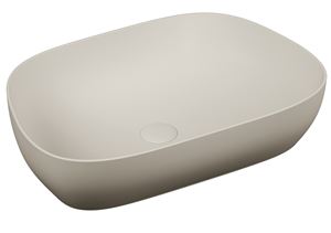 VITRA OUTLINE umyvadlová mísa 61,5 cm, bez přepadu, VitrAhygiene, matná béžová