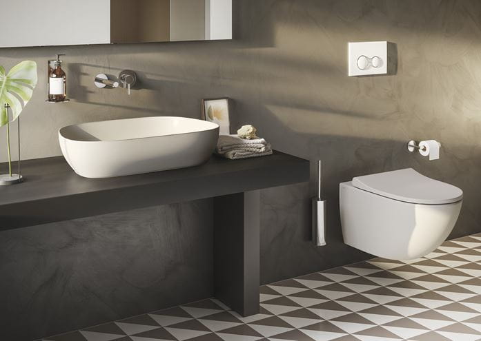 VITRA OUTLINE umyvadlová mísa 61,5 cm, bez přepadu, VitrAhygiene, matná béžová 5993B420-0016 Obrázek - fotka