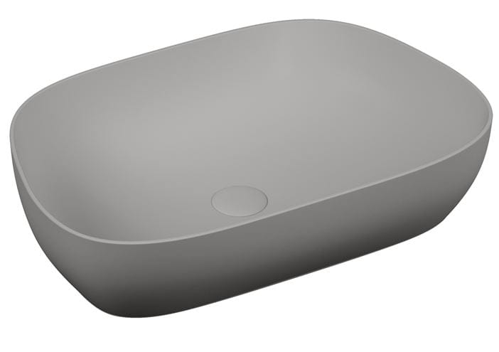 VITRA OUTLINE umyvadlová mísa 61,5 cm, bez přepadu, VitrAhygiene, matná šedá 5993B476-0016 Obrázek - Hlavní obrázek