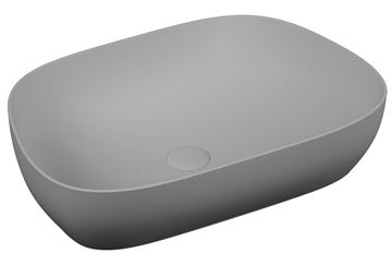 VITRA OUTLINE umyvadlová mísa 61,5 cm, bez přepadu, VitrAhygiene, matná šedá