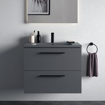 IDEAL STANDARD I.LIFE B umyvadlo 81 cm, s otvorem pro baterii a přepadem, lesklá šedá T460458 Obrázek - fotka