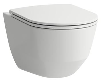 LAUFEN PRO závěsné WC s montážním prvkem Laufen Ineo CW102, Rimless splachování, SoftClose sedátko, chromové tlačítko PT2.LADF-SC.CR.37 Obrázek - fotka