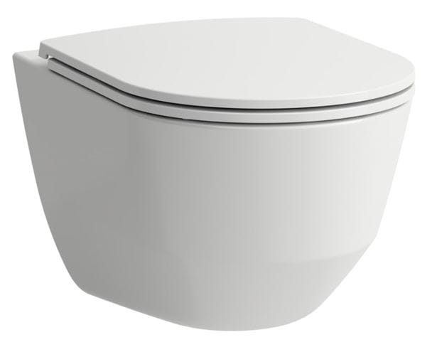 LAUFEN PRO závěsné WC s montážním prvkem Laufen Ineo CW102, Rimless splachování, SoftClose sedátko, chromové tlačítko PT2.LADF-SC.CR.37 Obrázek - fotka