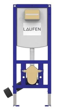 LAUFEN PRO závěsné WC s montážním prvkem Laufen Ineo CW102, Rimless splachování, SoftClose sedátko, chromové tlačítko PT2.LADF-SC.CR.37 Obrázek - fotka
