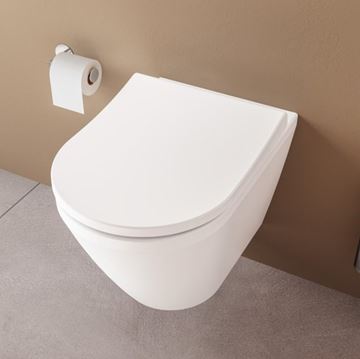 VITRA INTEGRA závěsné WC s montážním prvkem TECEbase, Rim-ex splachování, SoftClose sedátko, bílé tlačítko  PT2.TEDF-RSC.W.35 Obrázek - fotka