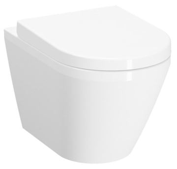VITRA INTEGRA závěsné WC s montážním prvkem TECEbase, Rim-ex splachování, SoftClose sedátko, bílé tlačítko  PT2.TEDF-RSC.W.35 Obrázek - fotka