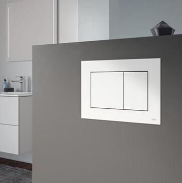VITRA INTEGRA závěsné WC s montážním prvkem TECEbase, Rim-ex splachování, SoftClose sedátko, bílé tlačítko  PT2.TEDF-RSC.W.35 Obrázek - fotka