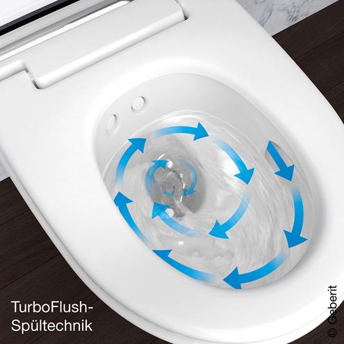 GEBERIT AQUACLEAN MERA COMFORT závěsné WC s bidetovým sedátkem, SoftClosing, TurboFlush, KeraTect, bílá 146.210.11.1 Obrázek - fotka