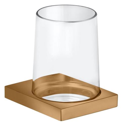 KEUCO EDITION 11 nástěnný pohárek, sklo, kartáčovaný bronz 11150039000 Obrázek - Hlavní obrázek