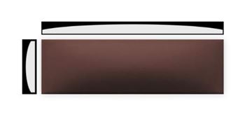 RAKO CONCEPT PLUS dekor 6x20 cm, mat reliéf, hnědá WARDT109 Obrázek - fotka
