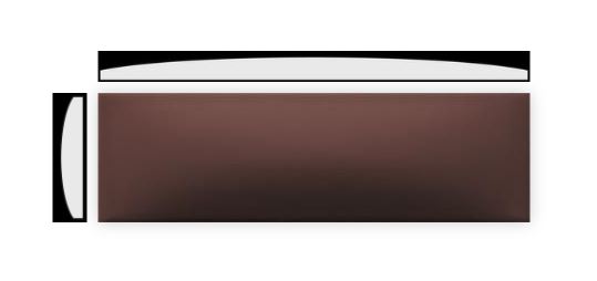 RAKO CONCEPT PLUS dekor 6x20 cm, mat reliéf, hnědá WARDT109 Obrázek - fotka