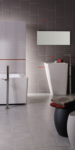 RAKO CONCEPT PLUS dekor 20x40 cm, lesk, šedá WIFMB010 Obrázek - fotka
