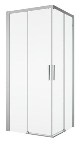 RONAL DIVERA D22SE2B sprchový kout 90x90 cm, rohový vstup, posuvné dveře, aluchrom/čiré sklo D22SE2B 090 50 07 Obrázek - Hlavní obrázek