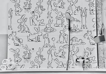 RAKO PLAY dekor 20x40 cm, lesk, bílá/Bob a Bobek WIDMB210 Obrázek - fotka