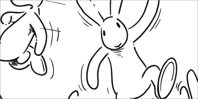 RAKO PLAY dekor 20x40 cm, lesk, bílá/Bob a Bobek WIDMB210 Obrázek - Hlavní obrázek