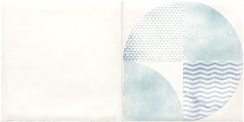 RAKO RETRO dekor 20x40 cm, lesk, zeleno modrá WITMB523 Obrázek - fotka