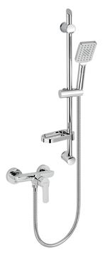 NOVASERVIS METALIA 54 sprchový set s baterií, ruční sprcha se 3 proudy, tyč, hadice, ECO, chrom