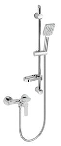 NOVASERVIS METALIA 54 sprchový set s baterií, ruční sprcha se 3 proudy, tyč, hadice, ECO, chrom