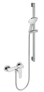 NOVASERVIS METALIA 58 sprchový set s baterií, ruční sprcha se 3 proudy, tyč, hadice, ECO, chrom