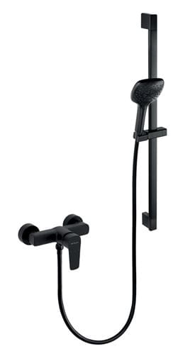 NOVASERVIS METALIA 58 sprchový set s baterií, ruční sprcha se 3 proudy, tyč, hadice, ECO, matná černá  58061KIT,5 Obrázek - Hlavní obrázek