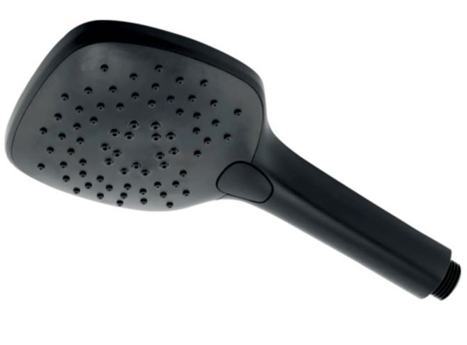 NOVASERVIS METALIA 58 sprchový set s baterií, ruční sprcha se 3 proudy, tyč, hadice, ECO, matná černá  58061KIT,5 Obrázek - fotka