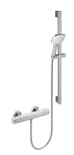 NOVASERVIS METALIA 58 sprchový set s termostatickou baterií, ruční sprcha se 3 proudy, tyč, hadice, ECO, chrom 58960KIT,0 Obrázek - Hlavní obrázek