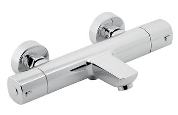NOVASERVIS METALIA 58 vanová nástěnná termostatická baterie, s přepínačem, se sprchovou soupravou, ECO, chrom  58920,0 Obrázek - fotka