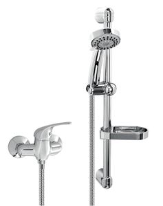 NOVASERVIS TITANIA IRIS sprchový set s baterií, ruční sprcha se 3 proudy, tyč, hadice, chrom