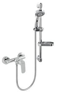 NOVASERVIS TITANIA COSMOS sprchový set s baterií, ruční sprcha se 3 proudy, tyč, hadice, chrom