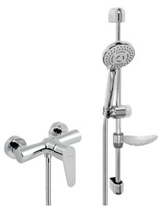 NOVASERVIS TITANIA FRESH sprchový set s baterií, ruční sprcha se 3 proudy, tyč, hadice, chrom