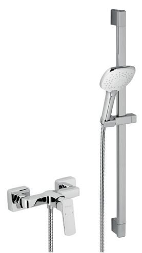 NOVASERVIS NOBLESS EGO sprchový set s baterií, ruční sprcha se 3 proudy, tyč, hadice, ECO, chrom 43061KIT,0 Obrázek - Hlavní obrázek