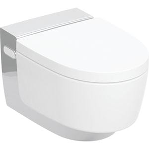 GEBERIT AQUACLEAN MERA COMFORT závěsné WC s bidetovým sedátkem, SoftClosing, TurboFlush, KeraTect, bílá/chrom