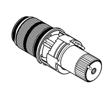 GROHE termostatická kartuše DN15 47439000 Technický nákres