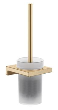 HANSGROHE ADDSTORIS WC štětka, nástěnná, sklo, kartáčovaný bronz
